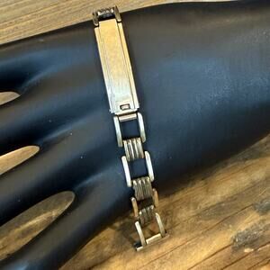 VTG 1930's Art Deco Deployment Clasp 1/40th 10kt Rolled Gold Plate Watch Band